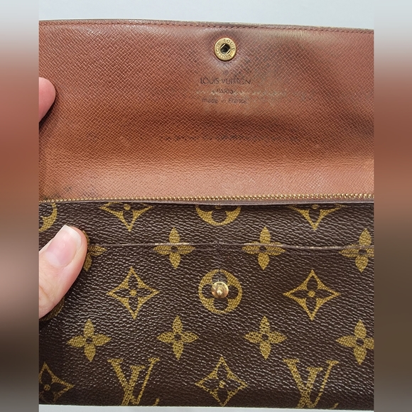 Louis Vuitton Monogram Sarah Wallet Authentic Brown - Picture 4 of 11